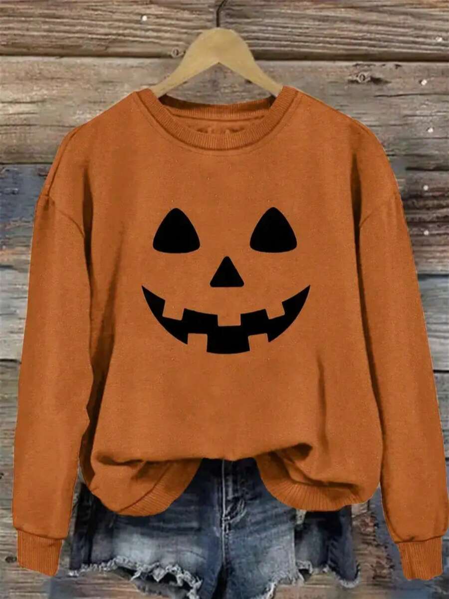 Women Sweatshirts - Orange - View 1