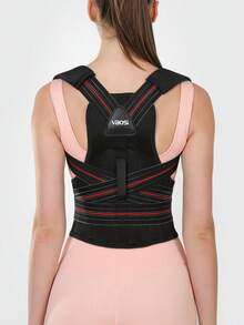 VBOSI Women Men Adjustable Back Brace Waist Support Sporty Shoulder Belt Posture Corrector