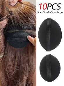 Set de 10 piezas (color aleatorio) Clips de cabello invisibles, elevador de volumen de cabello de plástico sin costuras para la parte superior de la cabeza, accesorios de diseño de cabello adecuados para mujeres, herramientas de peinado Accesorios de belleza para el hogar - Multicolor - Ver 13