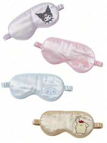 Sanrio 1Pc Cute Cartoon Hello Kitty Sleep Shade Cinnamoroll My Melody Ear Hanging Eye Mask Gift (Some Parts May Be Random),It Is Suitable For Business Trips And Daily Lunch Breaks,School,Back To School,Travel,Travel Essentials,Home Essentials,Eye Mask,Sleep Mask
