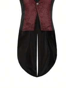 Chaleco sin mangas con cuello de solapa y diseño de parches de colores contrastantes para hombre