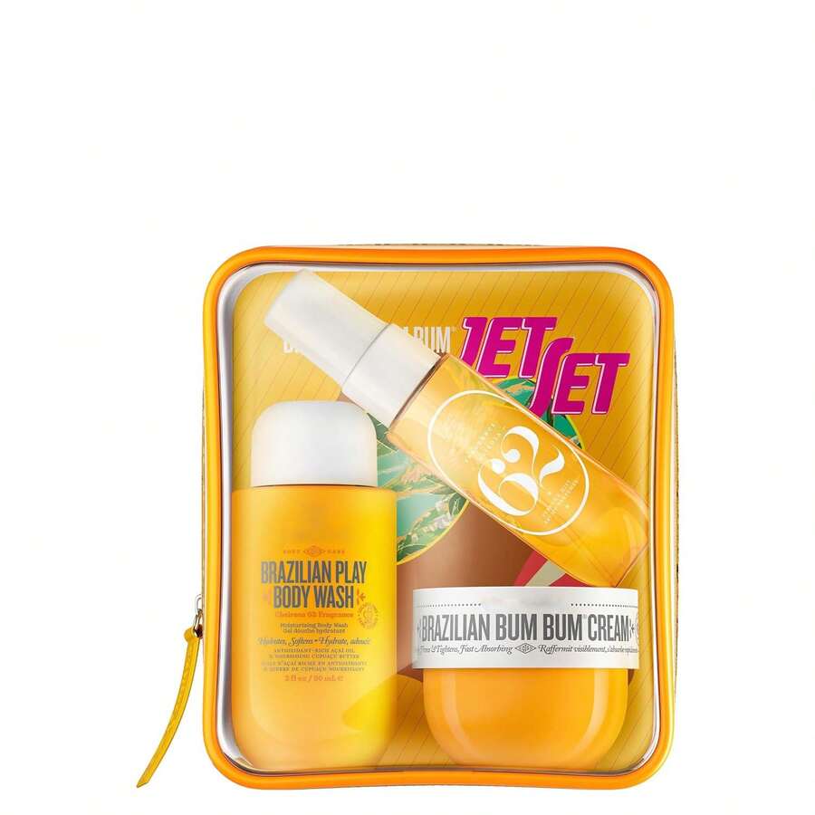 Cheirosa 62 Travel Trio - Hair & Body Mist + Cream & Wash - 3-In-1 Tropical Vanilla Gourmand Set - SEE MAIN VIDEO FOR ACTUAL PRODUCT - Màu vàng - Xem 1