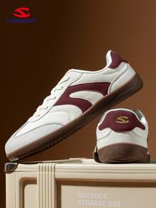 HOBIBEAR 男士休闲运动鞋，简约风格，舒适的步行鞋，柔软橡胶鞋底，适合所有季节 - 米紅 - 查看 6