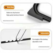 Multifunktionaler, verstellbarer Laptop-Nachttisch, klappbarer Schreibtisch mit Getränkehalter und Handyhalterung, geeignet für Homeoffice, Arbeitszimmer, Lesen und Wohnheim. Aus Holz gefertigt, stabil und langlebig, leicht und tragbar, keine Installation erforderlich, geeignet für Schlafzimmer, Sofa, Arbeitszimmer und viele weitere Einsatzbereiche. Moderner und schlichter Stil. Die geräumige Schreibtischplatte bietet Platz für Computer, Bücher, Getränke und Schreibwaren. Höhe und Winkel sind verstellbar, um unterschiedlichen Sitzbedürfnissen gerecht zu werden. Die Oberfläche ist glatt und leicht zu reinigen. Die Kanten sind abgerundet, um Stöße zu vermeiden. Geeignet für Erwachsene und Studenten.