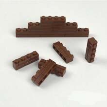 1 Bag Small Particles Thick Wall Bricks 1x2 2+1 1x4 Dots Bulk Accessories Doors Windows DIY Building Blocks Educational Toy For Kids