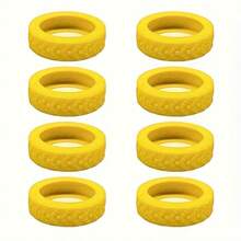 8pcs Silicone Luggage Wheel Covers, Noise Reduction, Floor Protection, Smooth Rolling, Wear-Resistant Travel Accessories, Multiple Colors For Easy Identification