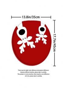 1/4pcs Elegant Christmas Reindeer Print Shower Curtain, Waterproof Mold-Resistant Multi-Functional Polyester Knit Bath Curtain With Hooks, Top Style Pleated Fold, Seasonal Holiday Theme, Animal Design, No Lining, Woven Fabric,Home Decoration Bathroom Decor