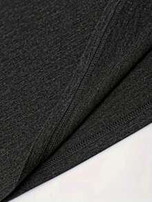 Women's Plus Size Casual Round Neck Long Sleeve T-Shirt, Christmas Gift And Slogan Group Graphic Tees, Women's Autumn And Winter Clothing - Dark Grey - View 4