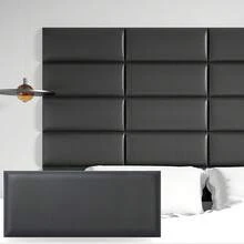 10pcs/5pcs Self-Adhesive Soft Panels, Peel And Stick 3D Textured Wall Panels, Anti-Collision Wall Panels, 9.1inch X 19.7inch Self-Adhesive Leather Soft Panels (Multiple Colors), Suitable For Bedroom Headboard, Living Room, Kids Room, Office Wall Decor