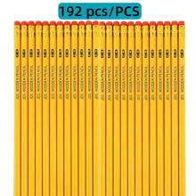 Lápices HB, 12 lápices de madera, lápices para bosquejar y dibujar para escuela primaria con borradores, artículos de papelería de comercio exterior, regalos de artículos de papelería, maestros, útiles de estudio, lápices de viaje, útiles de estudio para niños, caligrafía bonita, premios para kindergarten para volver a la escuela