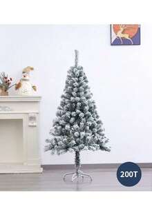 17.72"/47.24"/59.1"/70.87"/82.68" Artificial White Christmas Tree With Realistic Snow - The Artificial Snow May Have Some Shedding, Suitable For Home, Store Or Plaza Display, Indoor Christmas Decoration | Comfortable Holiday Design | Fluffy Branch Texture, Christmas Tree Ornament Christmas Decorations Home Christmas Gifts Christmas Decor - Multicolor - View 7