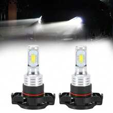 H16/5202 faros antiniebla 2 piezas 80w 3200lm 6000k, faros antiniebla profesionales, alta potencia y brillo, set de 2 piezas, repuesto automotriz eficiente - Negro - Ver 3