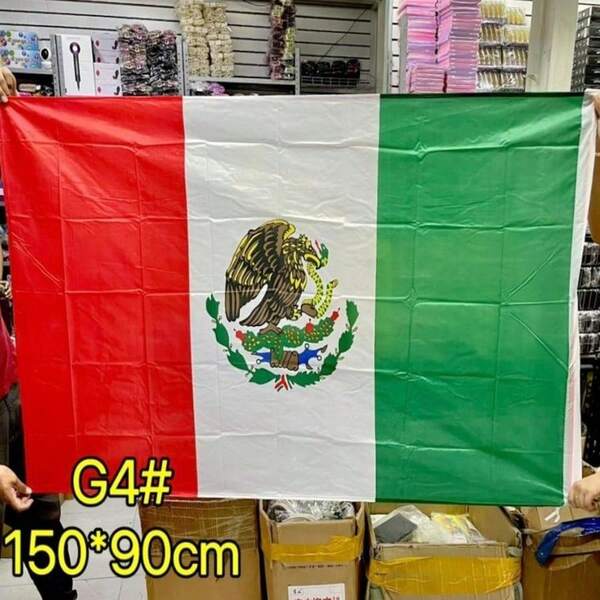 Banderas Mexicanas - 150x90cm Bandera Tricolor Escudo México Viva México Fiestas Patrias Economica para Celebraciones 150x90cm