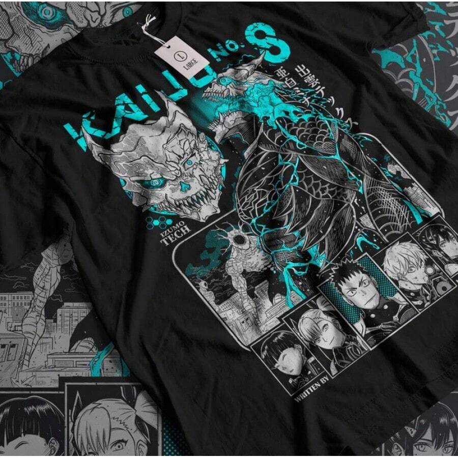 Sweat à Capuche Anime Mina Shiro Kaiju No. 8 - T-shirt Graphique Vintage, Unisexe