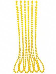 D EXCEED 1件/3件/6件/8件/9件/12件/24件/32件 1980年代复古霓虹派对街头嘻哈串珠项链手链蕾丝发带，适合70年代80年代服装化妆舞会派对万圣节服装配饰 - 6件 - 查看 22