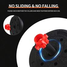 Quick Adjustable 44LBS Dumbbell Set, Free Weights Dumbbells, 3 In1 Weight Set, Space-Saving Home Gym Equipment, Ideal For Full Body Workouts, Strength Training, And Fitness For Men & Women - màu đen - Xem 7