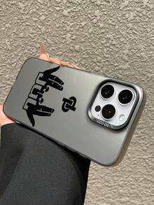 Street Hip Hop Hand Gesture Symbol Rapper JuL C'est Pas Des Lol Print Black Shockproof Matte Protective Phone Case, Full Coverage Hard Phone Protective Cover, Compatible With IPhone & Galaxy - Multicolor - View 7