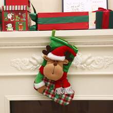 Chaussettes du Père Noël, chaussettes de Noël, sac cadeau, décorations de Noël, pendentif chaussettes pour sapin de Noël