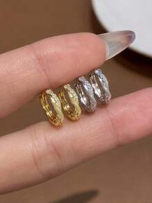 一对优雅的S925纯银镶嵌立方氧化锆十字架耳环，精致珠宝，女士礼物 - 鑲鑽交叉 - 查看 10