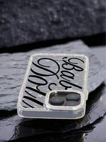 1pc High-Value Transparent Mobile Phone Case, Diamond Star Mobile Phone Case, Shiny Surface Mobile Phone Case, Suitable For IPhone 12/13/14/15/16/Pro/Pro Max/Plus Mobile Phone Case - 閃鑽星星色 - 查看 5