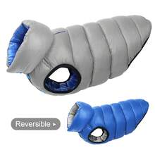 Reversible Dog Coat For Autumn/Winter, Warm Outerwear For Medium-Large Dogs - Multicolor - View 13