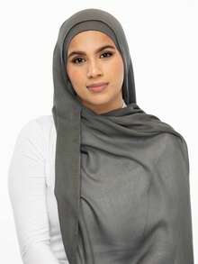 1pc Women's Soft Asymmetrical Digital Printed Pattern Printed Modal Hijabs Scarf - Multicolor - View 4