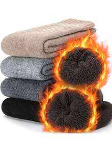 5 đôi tất len Merino, ấm áp cho mùa đông, đi bộ đường dài, thoải mái và ấm áp - Nhiều màu - Xem 14