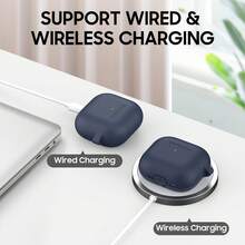 For AirPods 4 Case Cover 2024 With Cleaner Kit, Soft Silicone Protective Case Compatible With Apple AirPods 4th Generation Case For Women Men,AirPod 4 Case Accessories With Keychain