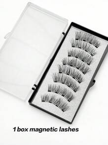 Waloshow 一盒两对CC卷翘磁性假睫毛套装，包含可重复使用的睫毛夹、两支眉刷，无需胶水，柔软蓬松的仿貂毛假睫毛，适合日常妆容，自然美妆工具，混合设计的3D浓密假睫毛条，打造迷人提拉眼妆，适合日常佩戴、工作、学习、旅行、派对等场合，是送给女性的绝佳礼物，也是一份贴心的圣诞礼物。 - 自然纖長款 - 查看 13