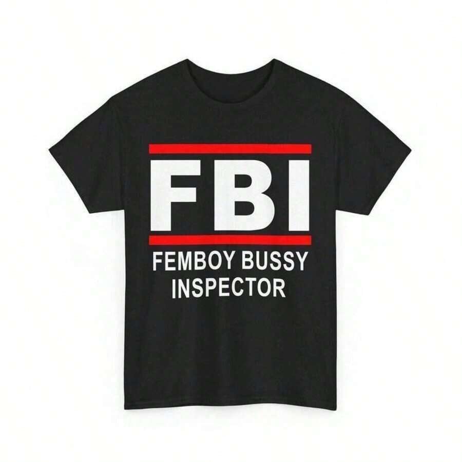 2025 New Summer Top Graphic Tees Femboy Bussy Inspector T-Shirt - Femboy Bussy Inspector Shirt Femboy Bussy Inspector Tee Funny Outfitgraphic Tees Men Shirts Streetwear White Shirt Black Shirt - màu đen - Xem 1