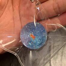 1 件海洋星球金鱼挤压玩具、亮片减压玩具、TPR 硅胶慢回弹、包包挂件钥匙扣配件 - 彩色 - 查看 5