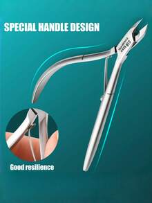 Ultraostre cążki do skórek ze stali nierdzewnej, trymer do skórek, obcinacz do paznokci, precyzyjne usuwanie martwego naskórka i obcinacz do wrastających paznokci, narzędzie do pielęgnacji paznokci i pedicure na odciski, przenośna konstrukcja – idealne do salonu i użytku domowego, obcinacz do grubych paznokci, wytrzymałe cążki, narzędzia do manicure i pedicure dla kobiet i mężczyzn