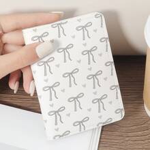 Cartera Bifold Corta y Elegante, Ligera y Portátil, Pequeño Porta Tarjetas de Crédito y Organizador, Clutch Versátil para Mujeres - Blanco y Negro - Ver 8