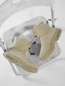 Men's High-Top Boots, British Style, Autumn/Winter New, Boots With Increased Height, Thick Sole, Outdoor Hiking Boots, Motorcycle Thick-Sole Work Boots - Multicolor - View 24