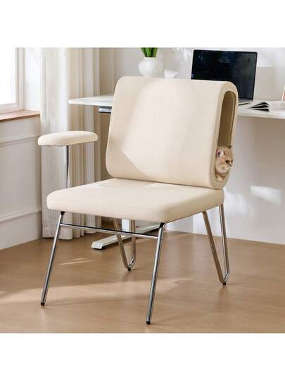 Walhai Appearance er Armchair Pet Friendly Armchair, Provides Sanctuary Cats Small Dogs, Anti Cat Scratch Fabric, Single Sofa, TV Stoel Living Room