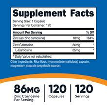 Nutricost Zinc Carnosine 86mg, 120 Capsules - Non-GMO, Gluten Free, Zinc L-Carnosine Supplement - 其他 - 查看 2