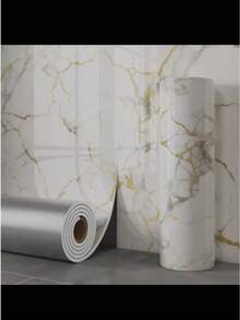 1 卷自粘大理石壁纸 - 可拆卸和可重复使用的背衬，尺寸：118.11 英寸/93.7 英寸，绿色带金色纹理 - 奢华的大理石外观，非常适合厨房、浴室、客厅装饰 - 易于安装和拆除痕迹 - 适用于 DIY 和专业项目、浴室墙面装饰、奢华外观、加厚复制品、墙面覆盖物、优雅的设计、耐用材料、装饰膜、室内使用 - 彩色 - 查看 12