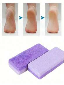 1~5pcs Foot Pumice Stone Exfoliating File, Dead Skin Remover, Foot Care Pedicure Tools, Salon Foot Scrub Pad, Rubbing Board, Pedicure Exfoliating Tool For Men And Women,Double-Sided Foot File,Volcanic Lava To Remove Dead Skin, Foot Scrub, Callus Remover For Hand And Body, Used For Household Personal Cleaning And Care Tools - Purple - View 4