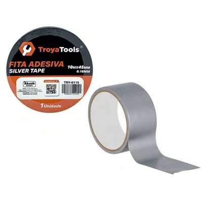 Fita Silver Tape Cinza 45MM X 10M