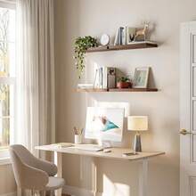 [1/2/4 件套 / 厚度 0.59 英寸 * 宽度 5.8 英寸 * 长度 15.7 英寸] 浮动壁挂式储物架，1 层浮动架，展示架，书架，相框装饰架，厨房香料瓶收纳架，办公室小雕像展示架，卧室床头柜装饰架，棕色/黑色/白色可选，适用于卧室/厨房/书房/客厅/浴室]