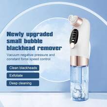 Hailicare New Upgraded Blackhead Remover With Micro-Bubble Design, Angled Tip For Different Skin Types, USB Rechargeable - White - View 3