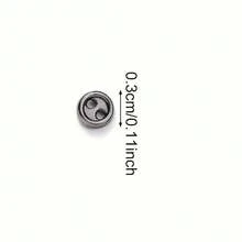 100Pcs 4 Colors Mini Metal Buttons 3mm(1/8inch) 2 Hole Round Metal Round Buttons DIY For Doll Clothes Bag Deoration Sewing Craft - Multicolor - View 2