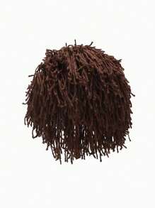 1 件趣味辫子针织帽，男女通用嘻哈派对帽，独特个性化保暖针织假发帽 - 髒辮毛線帽 - 查看 4