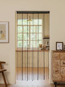 1pc Fashionable Beaded String Curtain/Door Curtain - Black - View 5