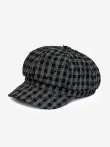 1pc Unisex Vintage Distressed Beret Hat, Fashionable And Versatile, Suitable For Men And Women, Autumn/Winter Outdoor Street Style, Great As A Gift