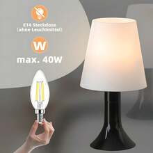 homefire Bedside Lamp Living Room Table Lamp With Cable - Table Lamp Set Of 2 Small Lamps Black E14 Table Lamps Modern Country House Style For Dining Table Bedroom - Without Bulb - 查看 7