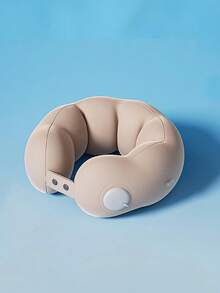 充气枕头、旅行枕头、长途飞行便携式颈枕、加压充气 U 型枕头、飞机上存放的旅行必需颈枕，适用于教室、办公室以及乘飞机或汽车旅行，圣诞礼物。 - 彩色 - 查看 15