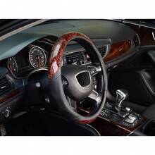 Wood Grain Steering Wheel Cover Universal 15inch Microfiber Leather Non-Slip Steering Wheel Protector Odorless - 標準尺寸[14 1/2''-15''] - 查看 4