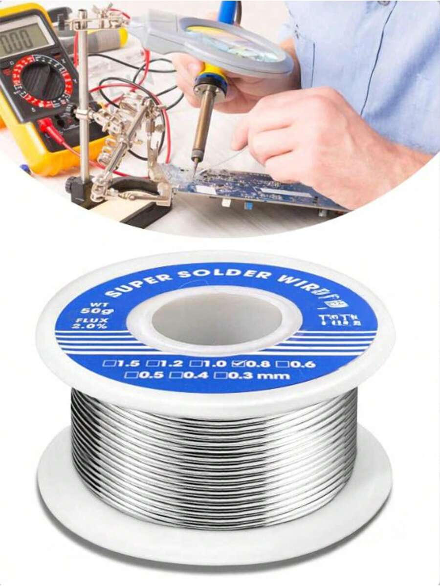 63-37 Tin Lead Rosin Core Solder, 0.6/0.8/1mm Wire For Electrical Soldering Contains 2.5% Flux