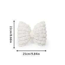 1个/2个装汽车头枕冬季毛绒舒适保暖颈枕纯色简约头枕腰枕汽车用品，汽车枕头，汽车配件女士 - 白色 - 查看 10